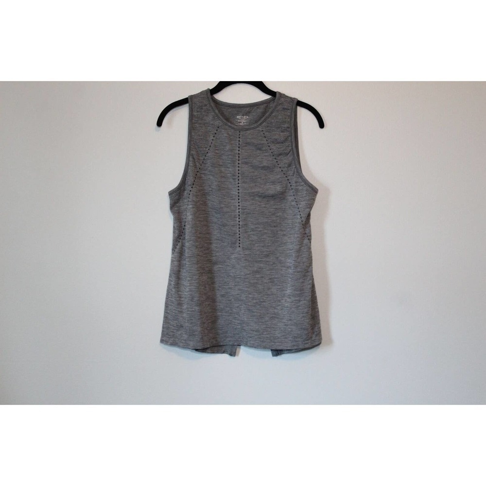 ✨2/$20 Athleta Foothill Athletic Perforated Tank Top Gray Size Small H14500 - Picture 2 of 11